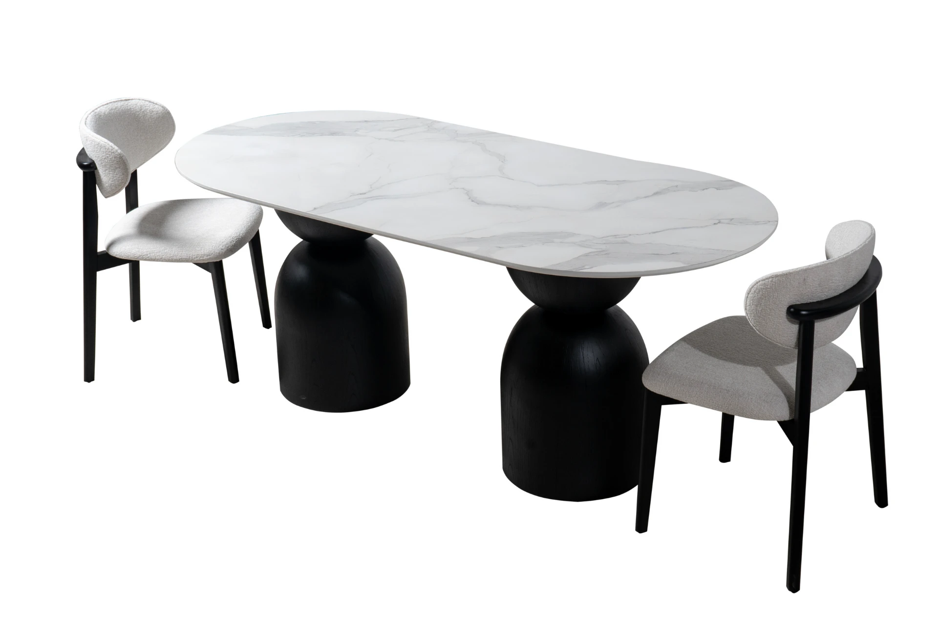 Marble hourglass Tables | Bellissimo Table & Chair