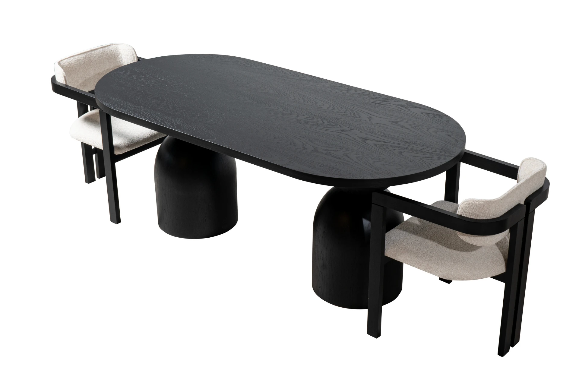 Black oak hourglass Tables | Bellissimo Table & Chair